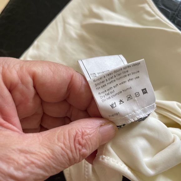 VINTAGE CHANEL WHITE LOGO SWIMSUIT💝HP - Picture 9 of 14